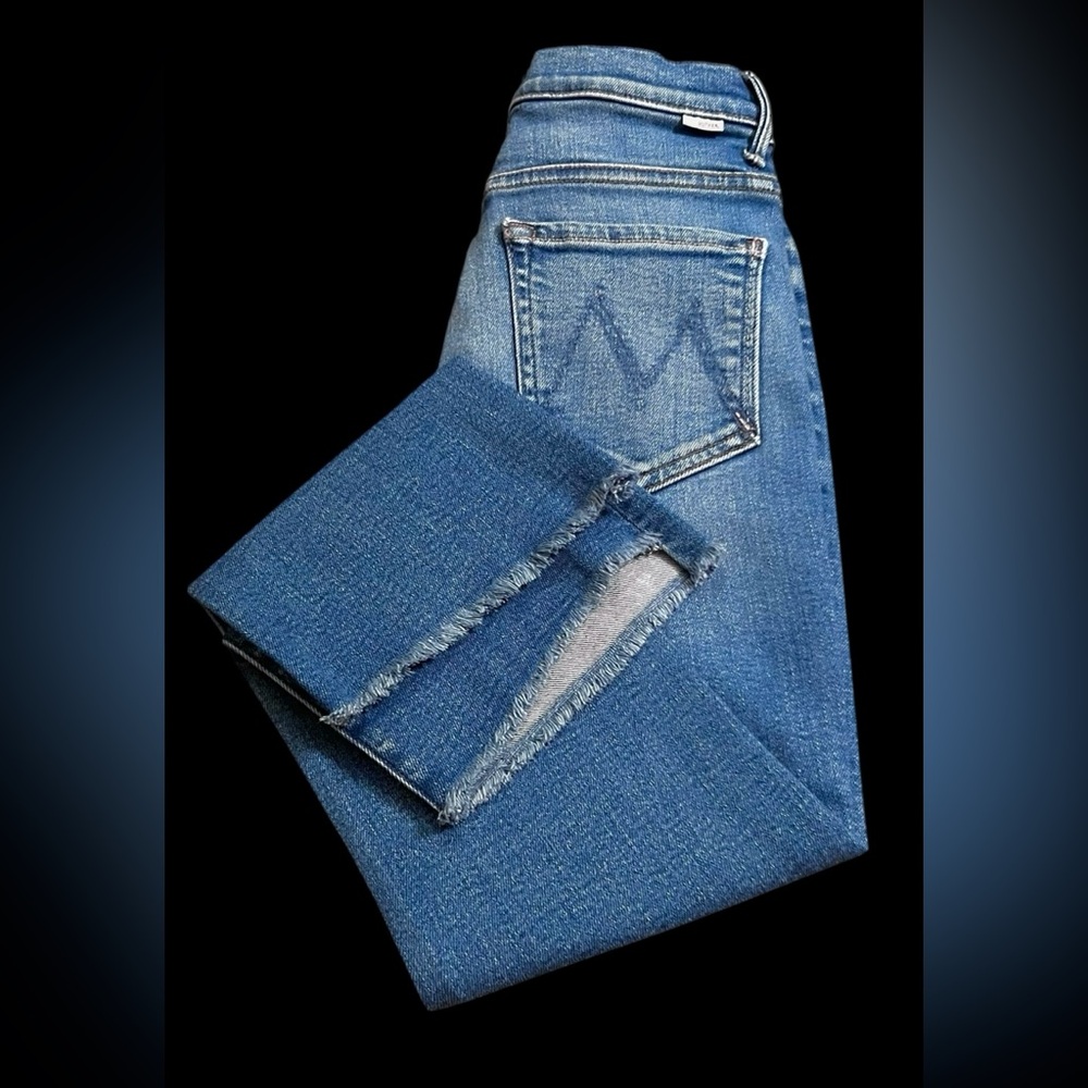 MOTHER Denim Insider Crop Step Fray, Size 26